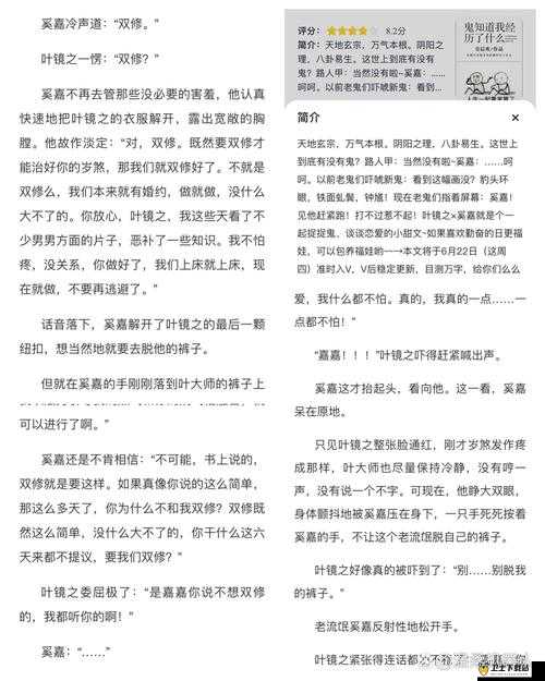 刺激交换经历过程小说：一段充满未知与挑战的奇幻之旅